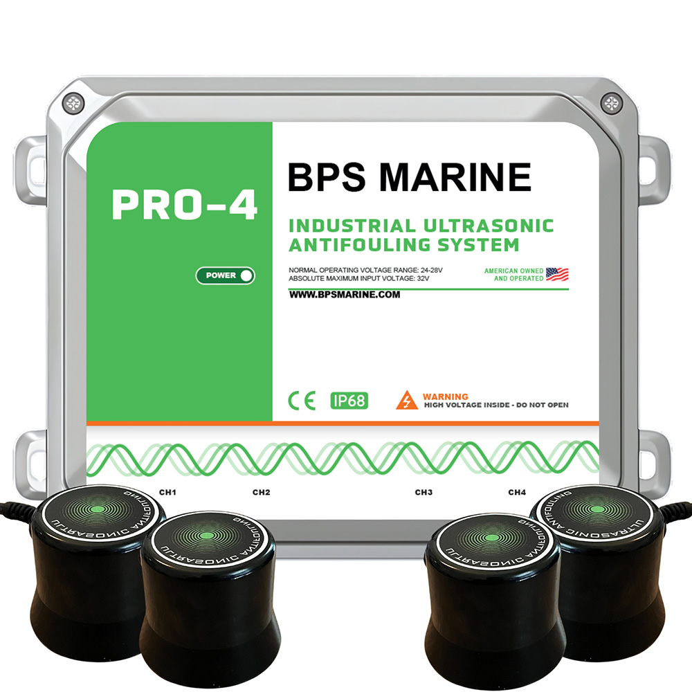 BPS Marine PRO-4 4-Transducer Ultrasonic Antifouling System - 24VDC