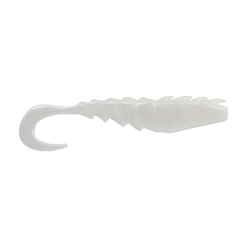 Berkley Gulp!&reg; Saltwater Nemesis Prawn Curl Tail - 5" - Pearl White