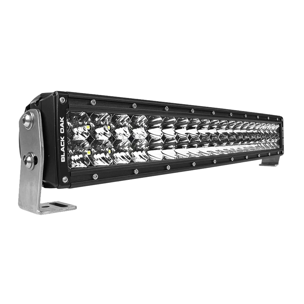 Black Oak Pro Series 3.0 Double Row 20" LED Light Bar - Combo Optics - Black Housing