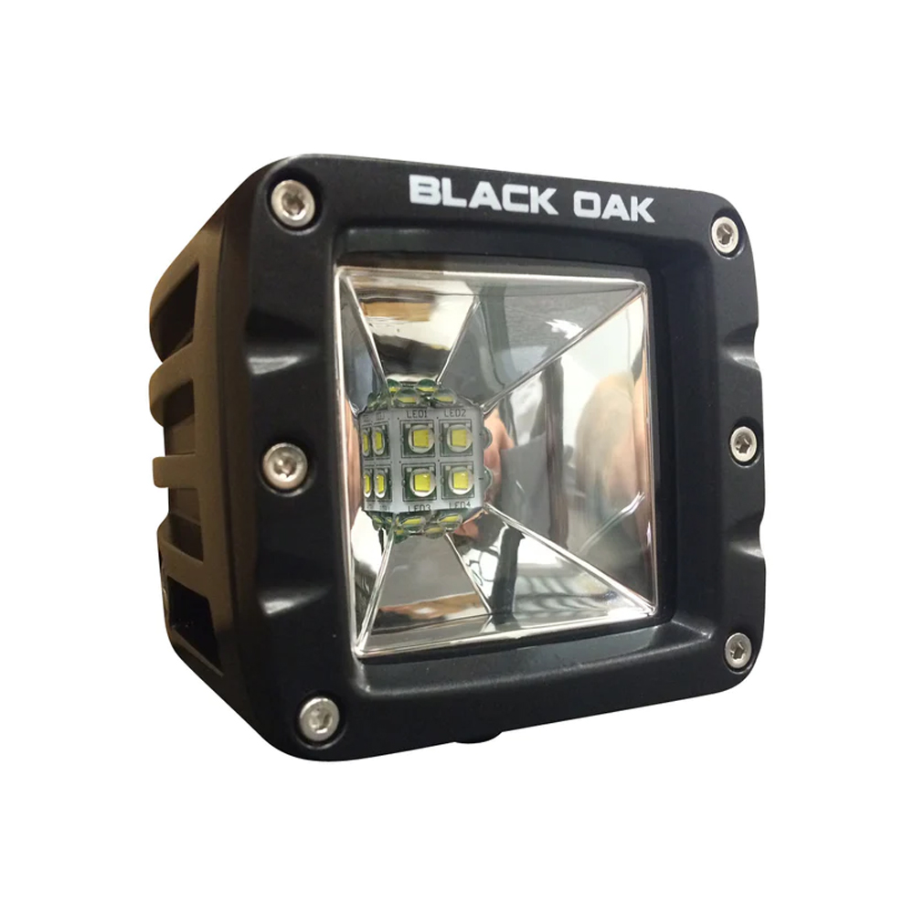 Black Oak 2" LED Light Pod - Scene Optics - Black Housing - Pro Series 3.0