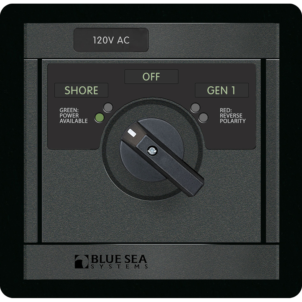 Blue Sea 120v AC Rotary 30A off + 2 Sources