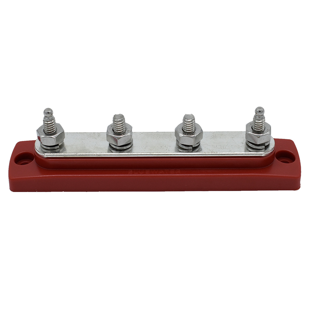 Bluewater Common Stud Busbar 4 Gang - Red
