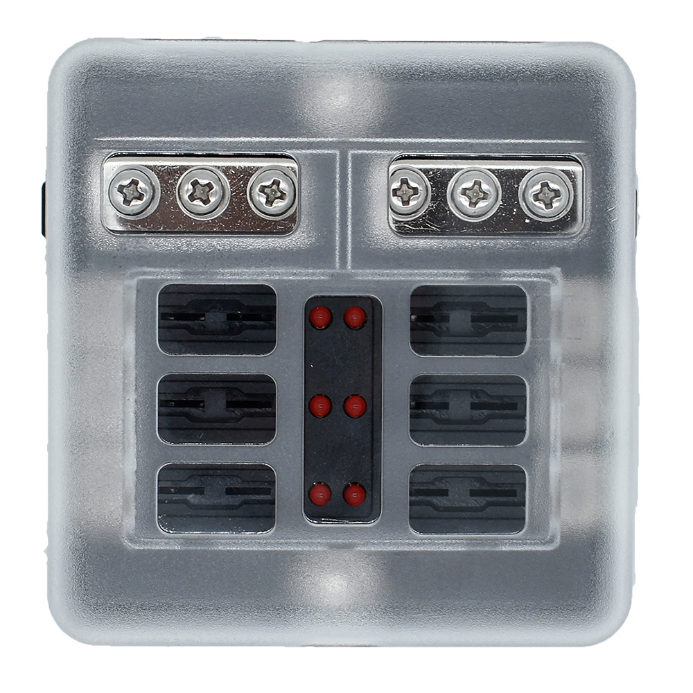 Bluewater 6 Position Fuse Block w/LEDs