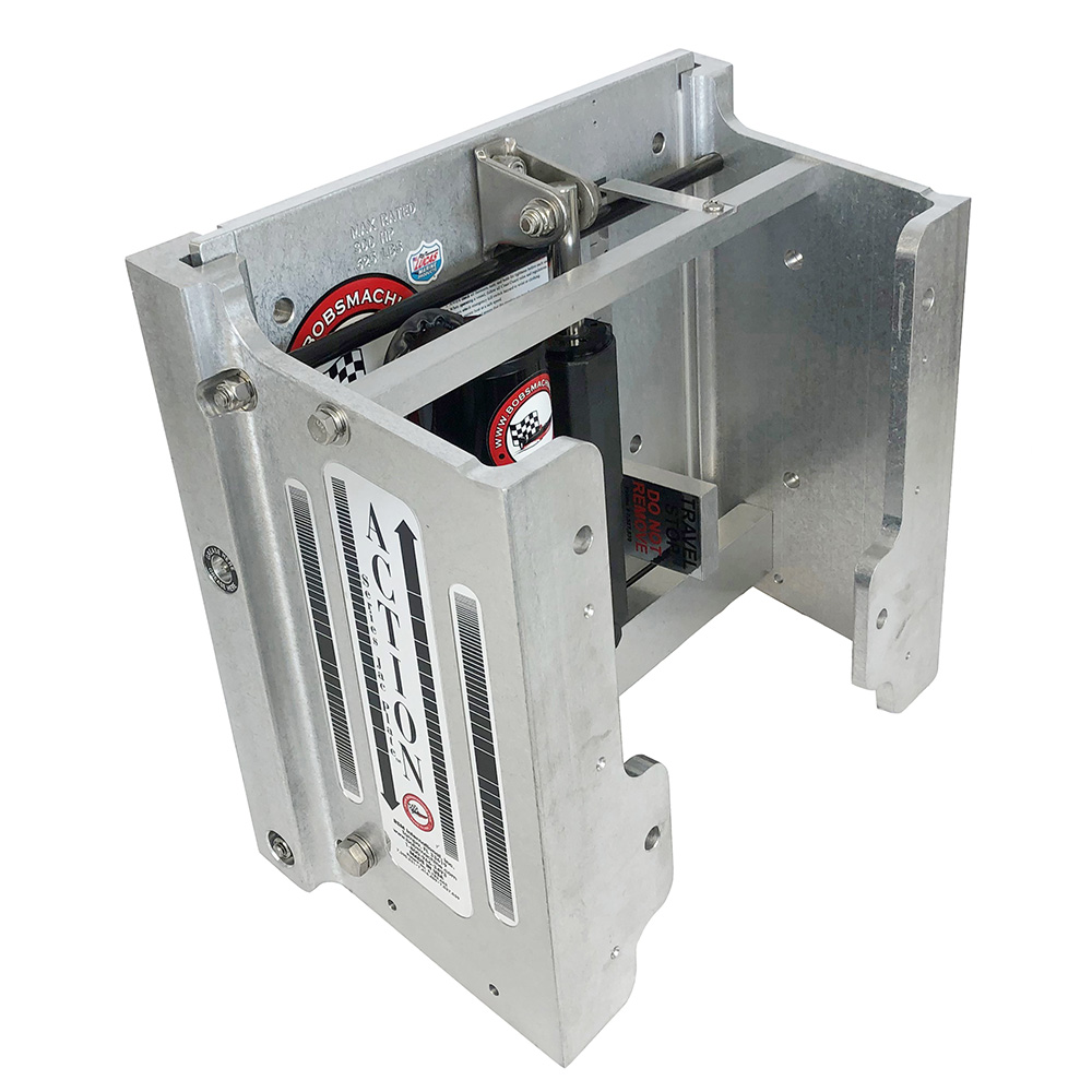 Bob's Machine 8" Setback Action Series Hydraulic Jack Plate - Silver