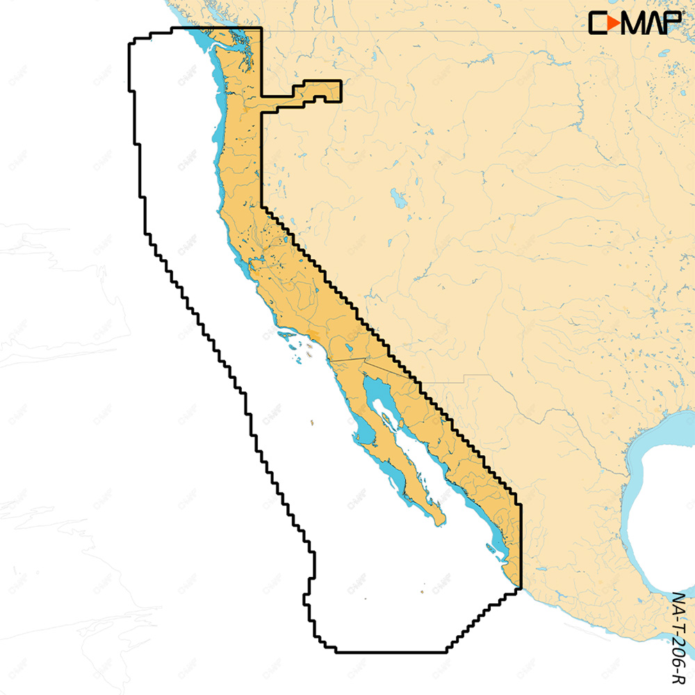 C-MAP REVEAL™ X - U.S. West Coat & Baja California