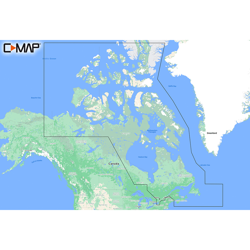 C-MAP M-NA-Y209-MS Canada North & East REVEAL™ Coastal Chart