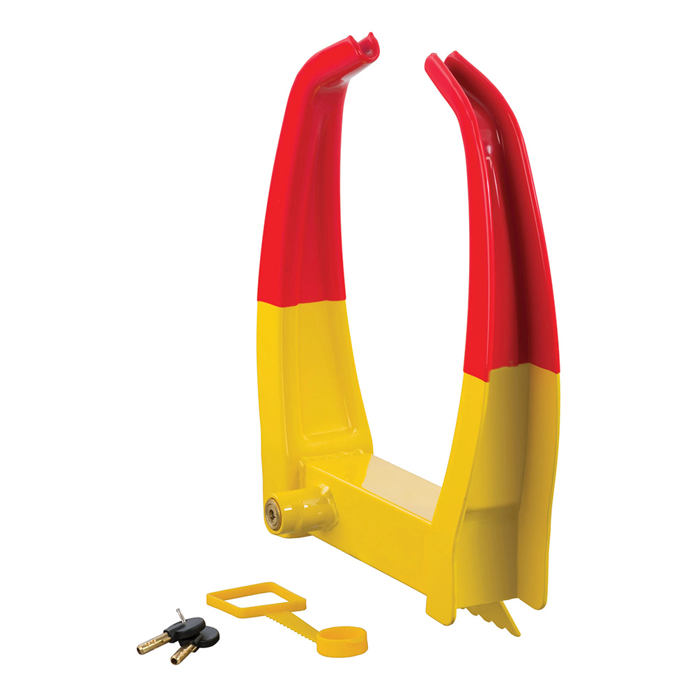 CURT Wheel Chock Lock - Yellow