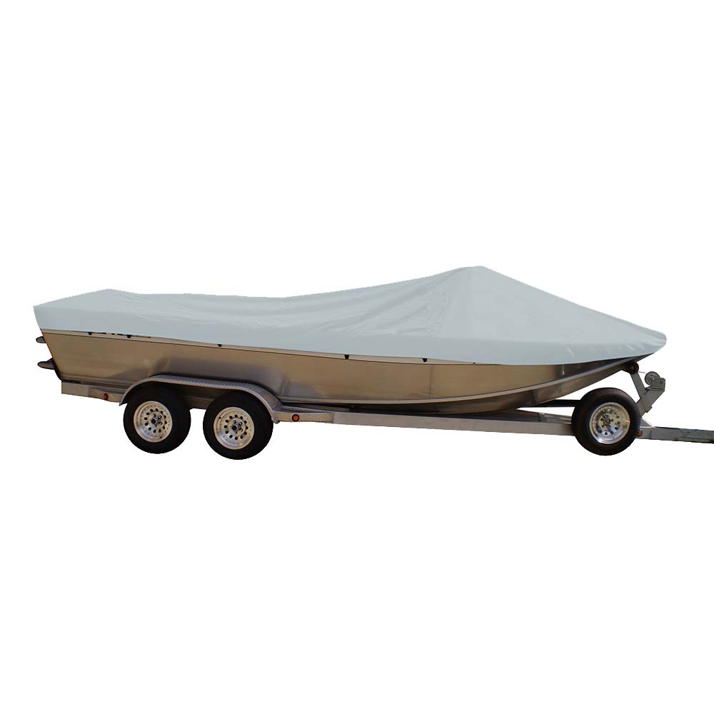 Carver Sun-DURA® Styled-to-Fit Boat Cover f/18.5' Sterndrive Aluminum Boats w/High Forward Mounted Windshield - Grey