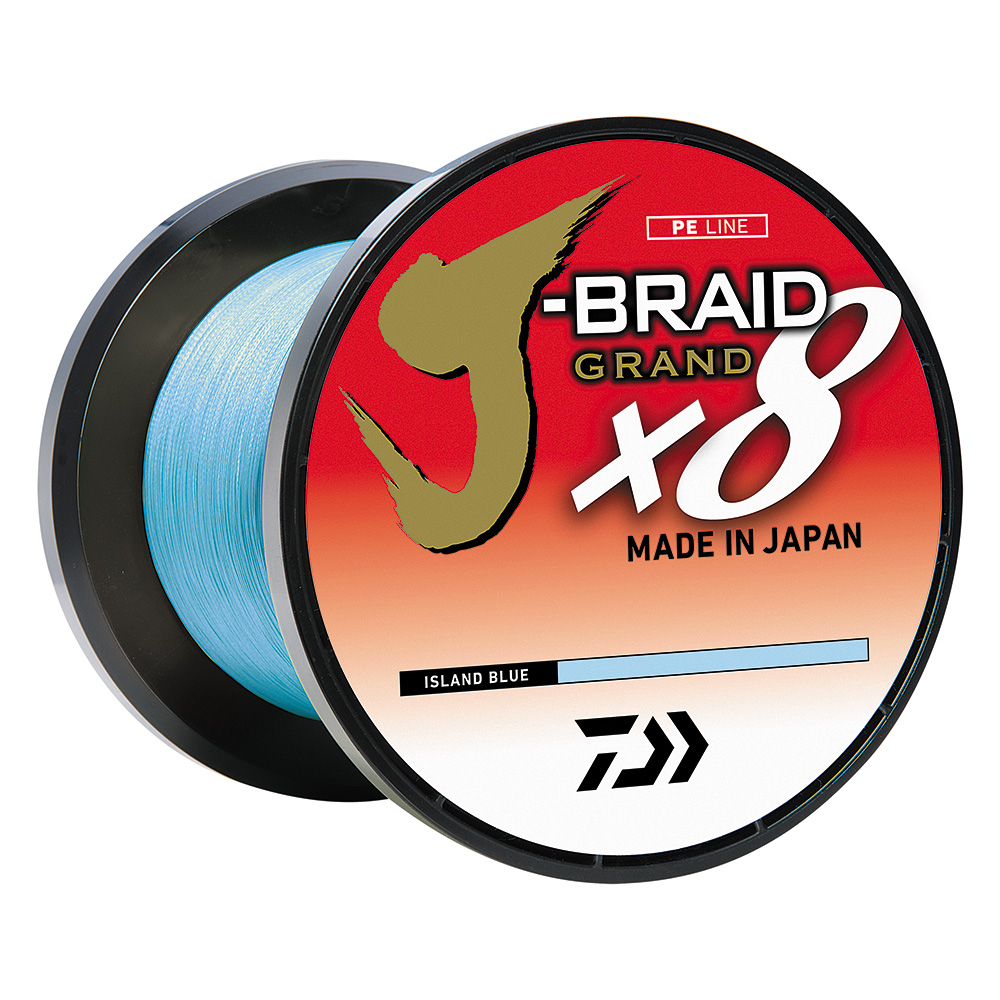 Daiwa J-BRAID x8 GRAND Braided Line - 10 lbs - 300 yds - Island Blue