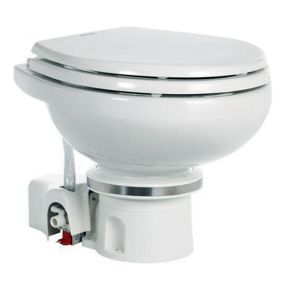 Dometic MasterFlush 7120 White Electric Macerating Toilet w/Orbit Base - Fresh Water