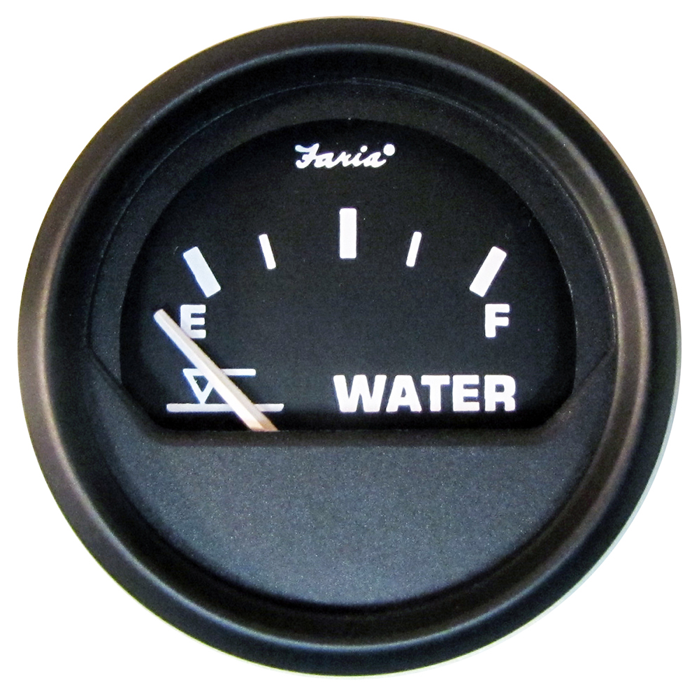 Faria Euro Black 2" Tank Level Gauge - Potable Water | CWR Wholesale ...