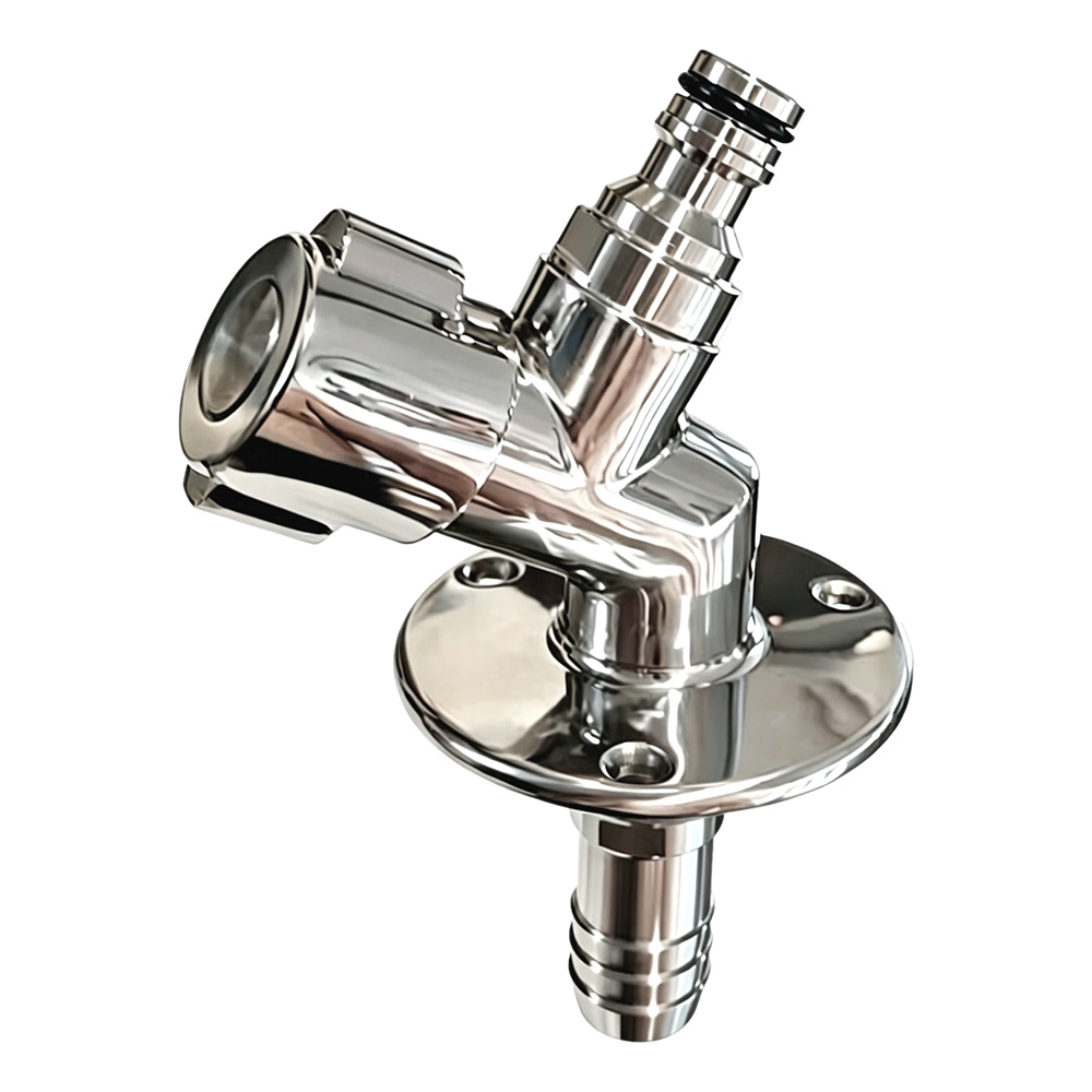 Flushmaster Quarter Turn Quick Connect Water Spigot - 45-Degree