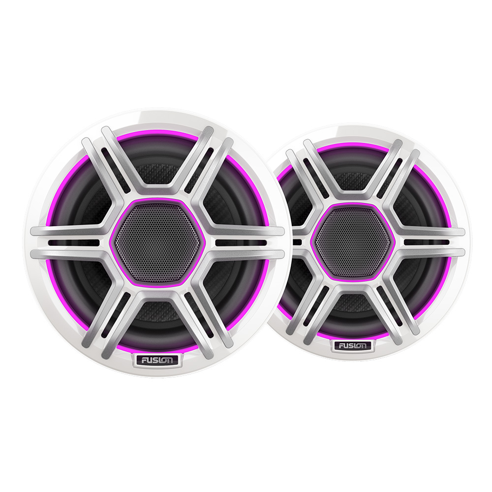 Fusion Apollo™ 6.5" LED Marine Speakers w/Sports White Grille