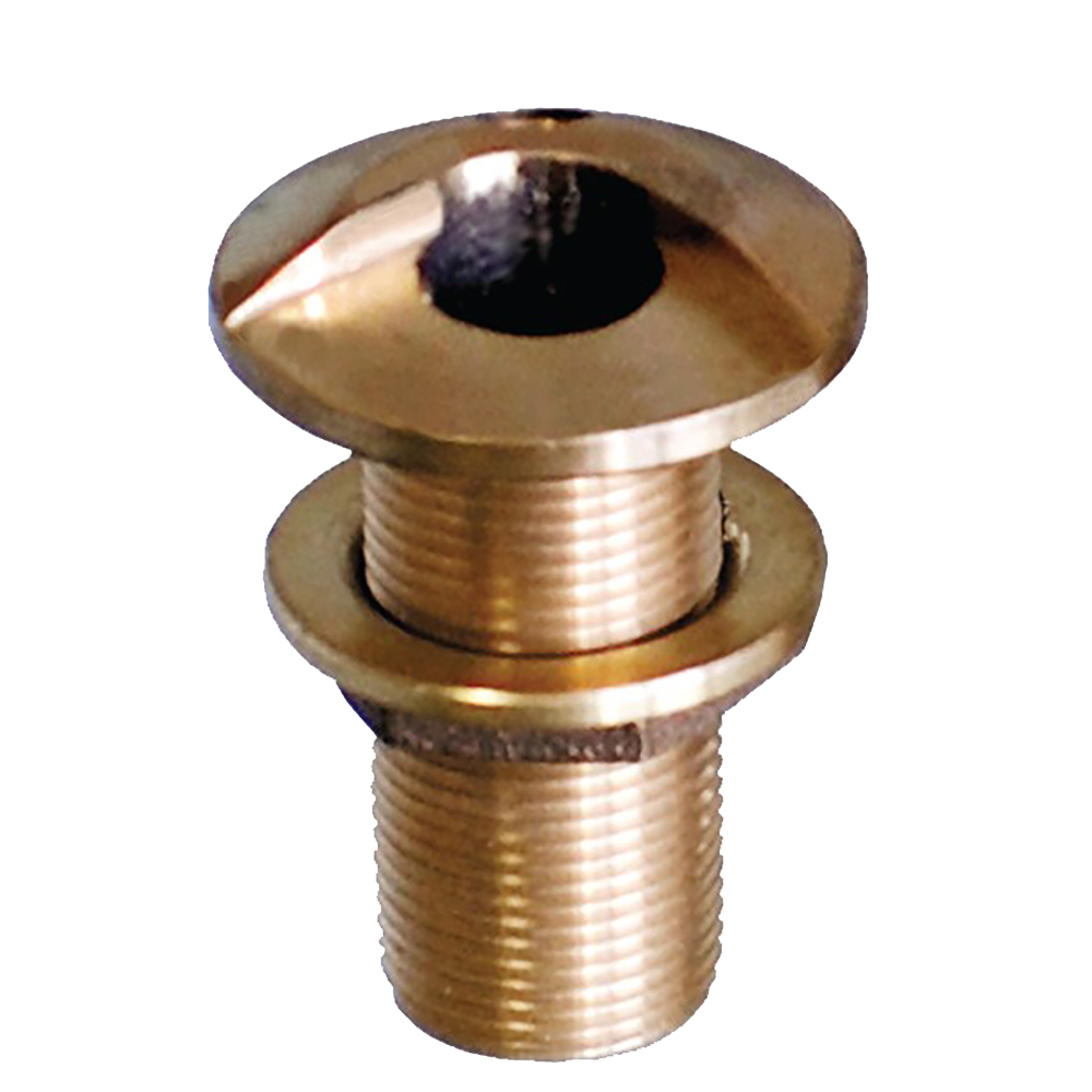 GROCO 1-1/4" Bronze High Speed Thru-Hull Fitting w/Nut 