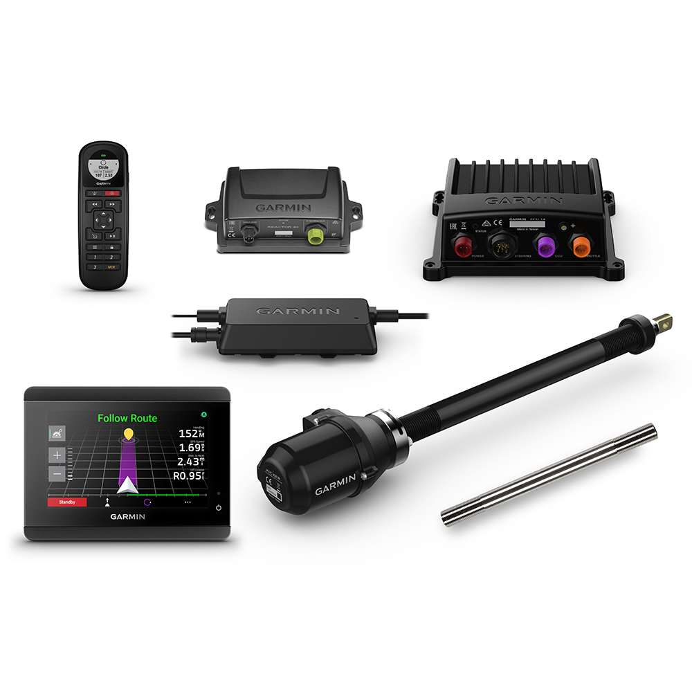 Garmin Reactor&trade; 40 Kicker Autopilot w/GHC&trade; 50 & Stainless Steel Tilt Tube