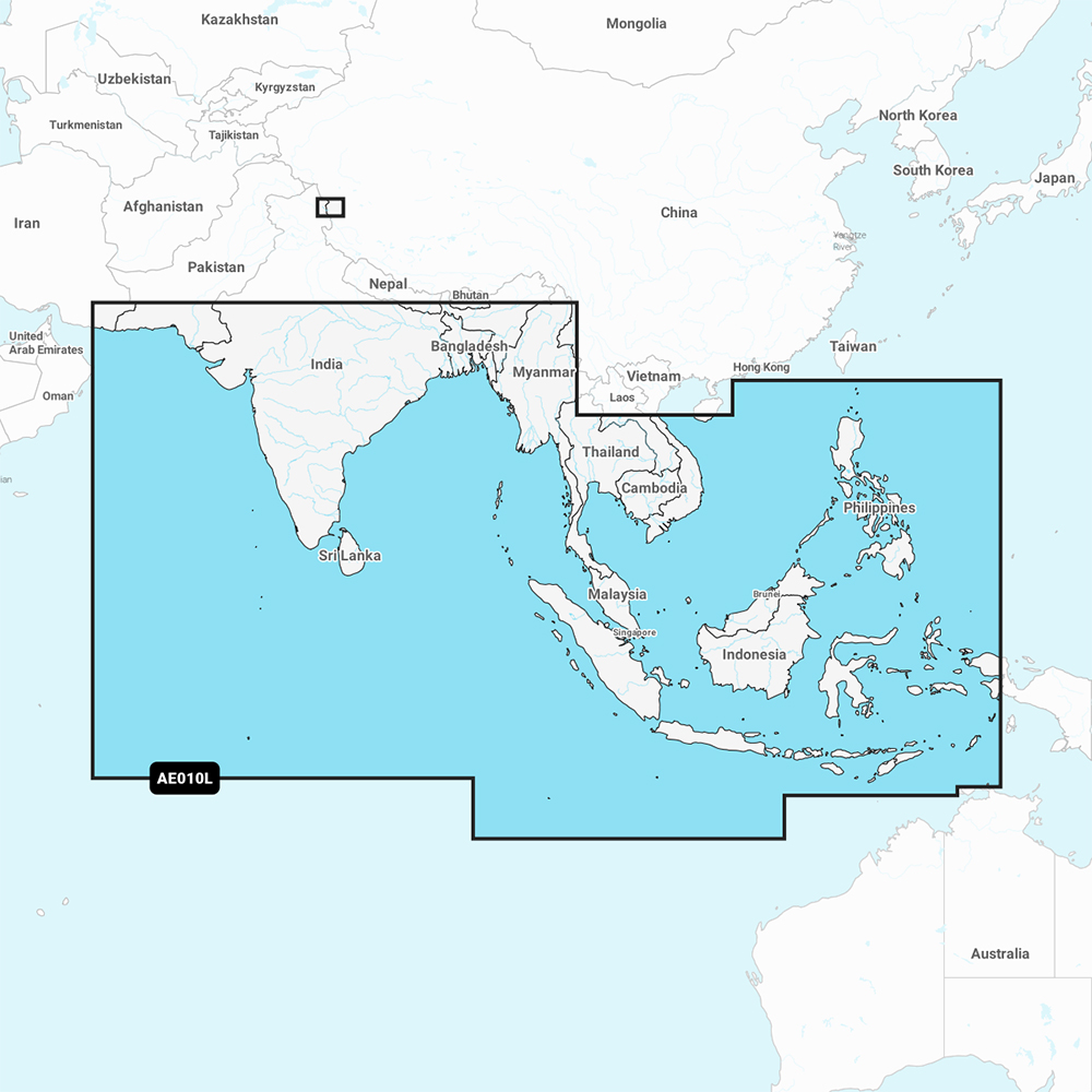 Garmin Navionics Vision+ NVAE010L - Indian Ocean & South China Sea - Marine Chart