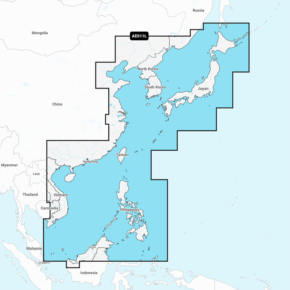 Garmin Navionics Vision+ NVAE011L - China Sea & Japan - Marine Chart