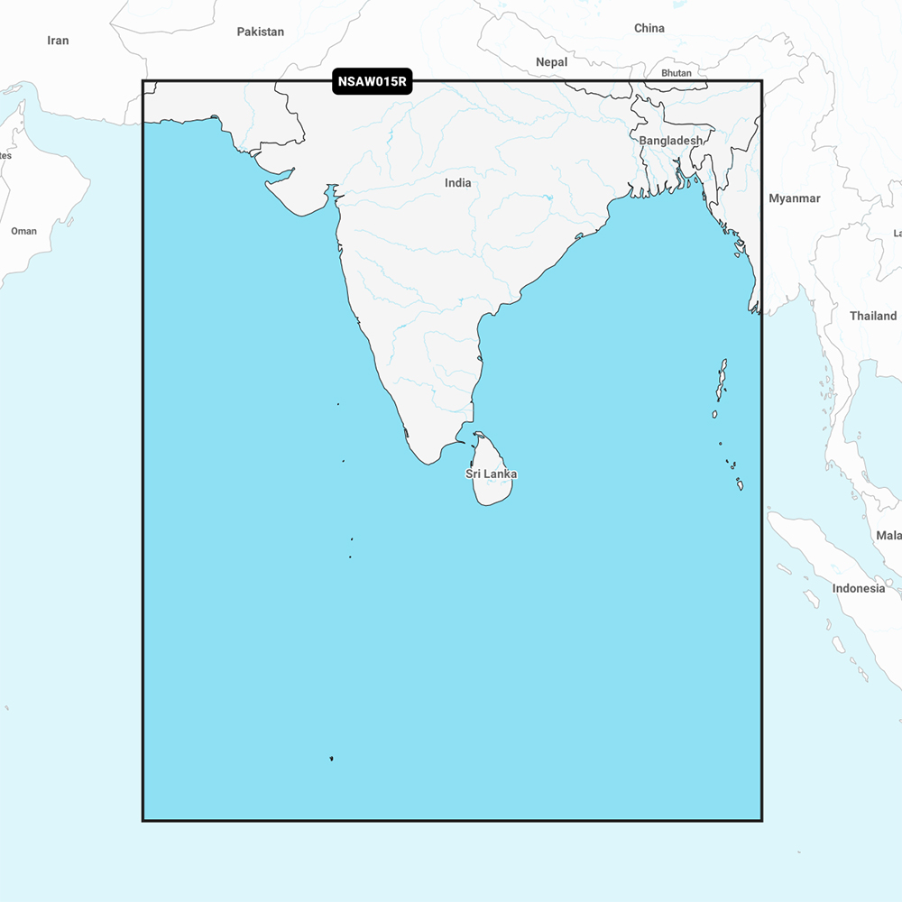 Garmin Navionics+ NSAW015R - Indian Subcontinent - Marine Chart