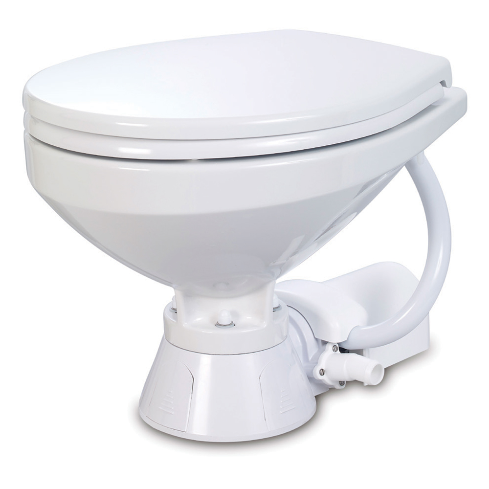 Jabsco Electric Marine Toilet - Regular Bowl w/Soft Close Lid - 24V