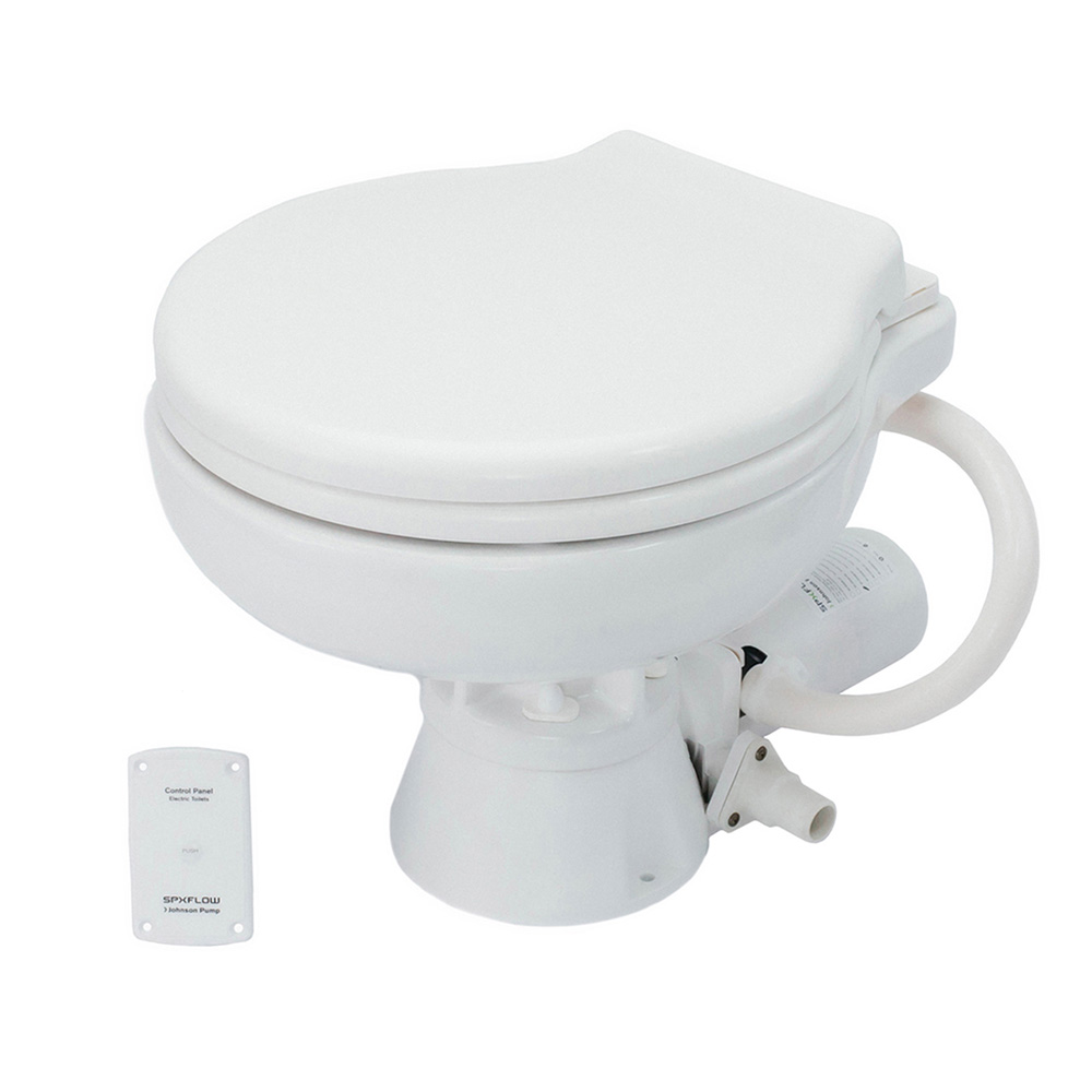 Johnson Pump AquaT Electric Marine Toilet - Super Compact - 12V