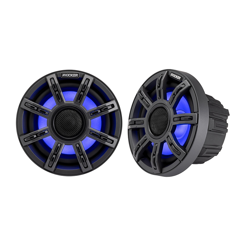 KICKER 6.5" Premium Marine Coaxial Speakers - 4-Ohm