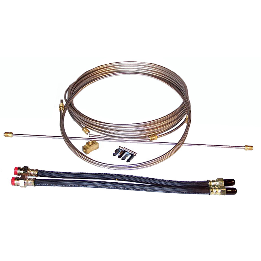 Load Rite Stainless Steel Brake Line Kit - Single Axle