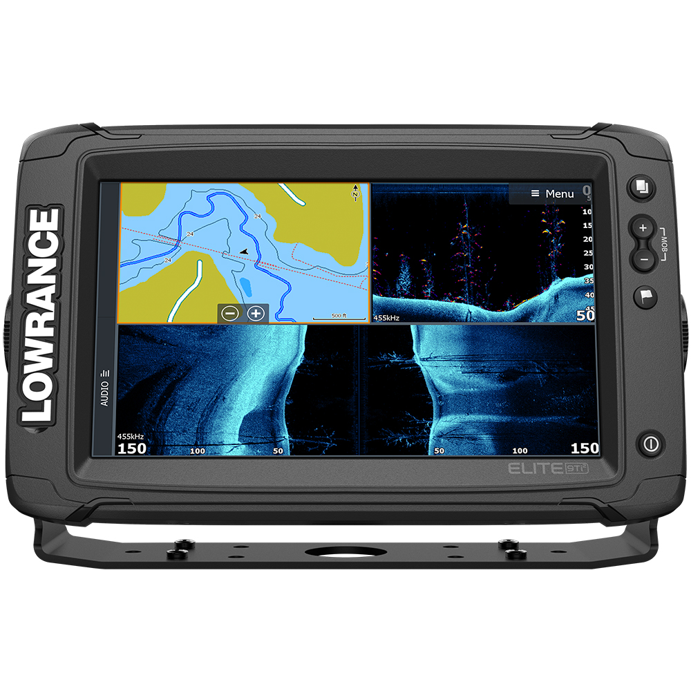 Lowrance Elite-9 Ti² Combo w/Active Imaging 3-in-1 Transom Mount Transducer & US Inland Chart