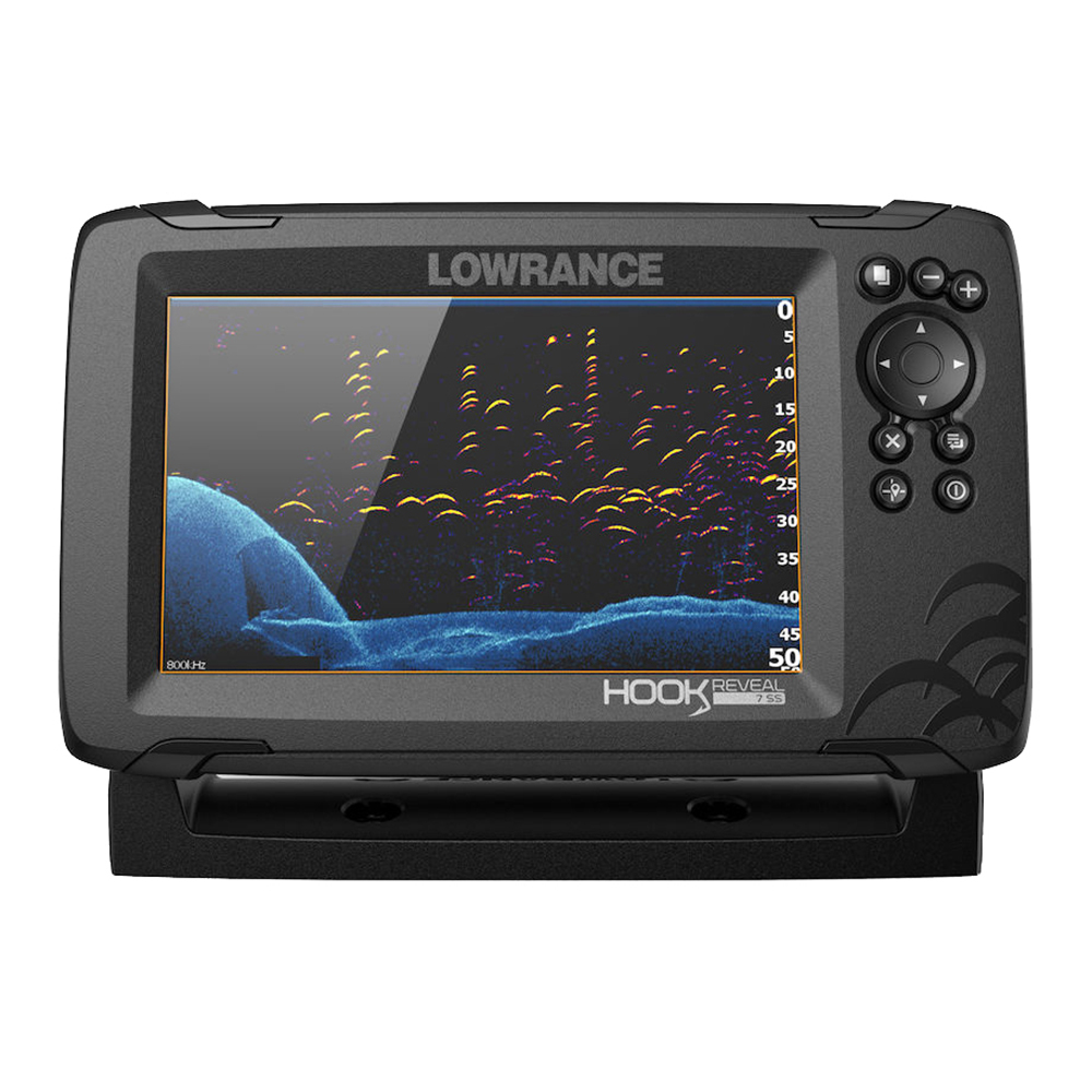 Lowrance HOOK Reveal 7 Combo w/50/200kHz HDI Transom Mount & C-MAP Contour™+ Card