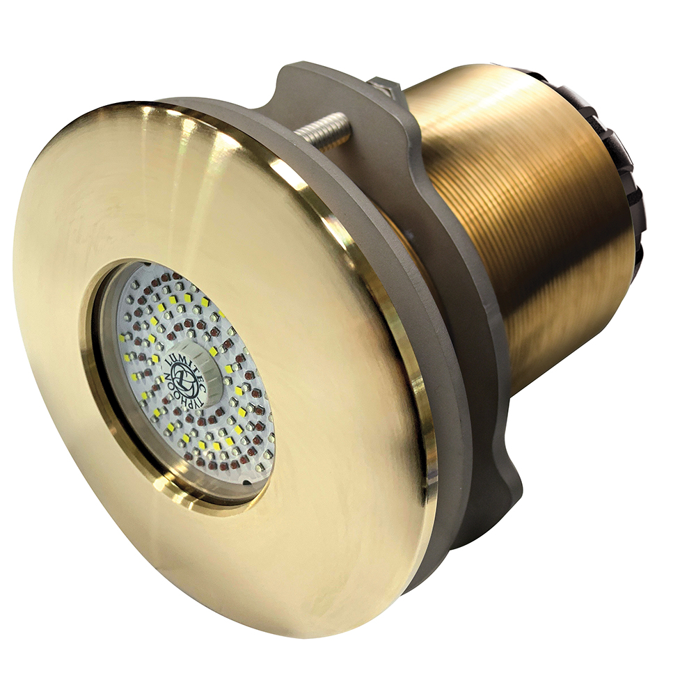 Lumitec SeaBlaze Typhoon Underwater Light - Bronze Thru-Hull LED Light - Spectrum RGBW - Flush Mount