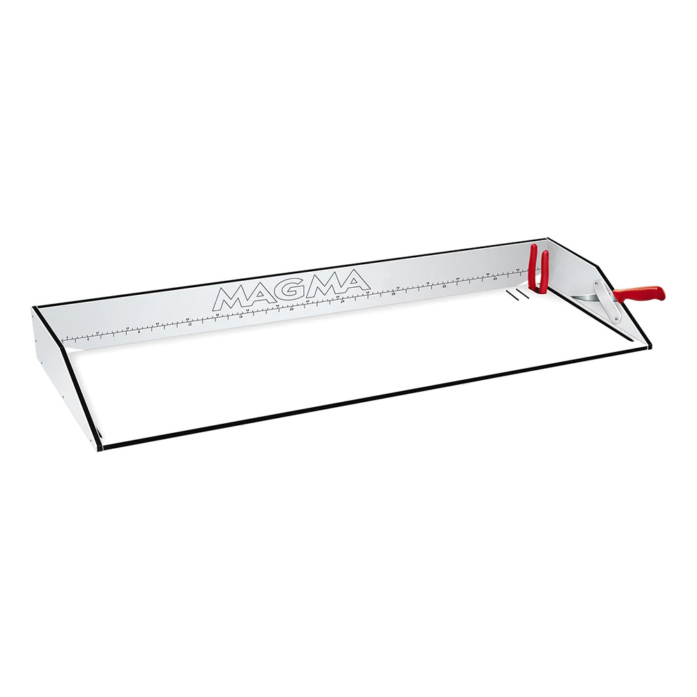 Magma First Mate Cutting & Serving Table w/Engraved Ruler - 31" Long x 12.5" Deep x 3 7/8" High