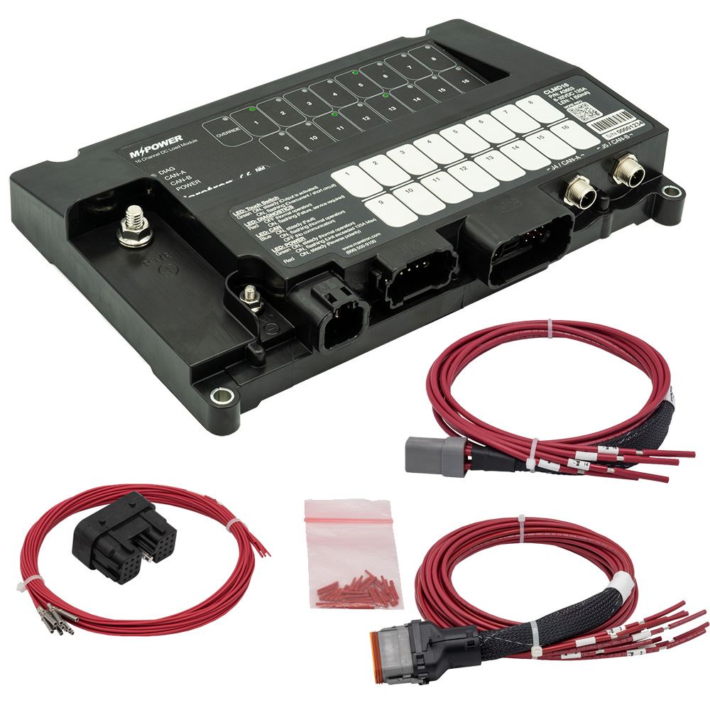 Maretron MPower&reg; 16-Channel DC Load Controller Module w/NMEA 2K w/J1 & J2 Connectors