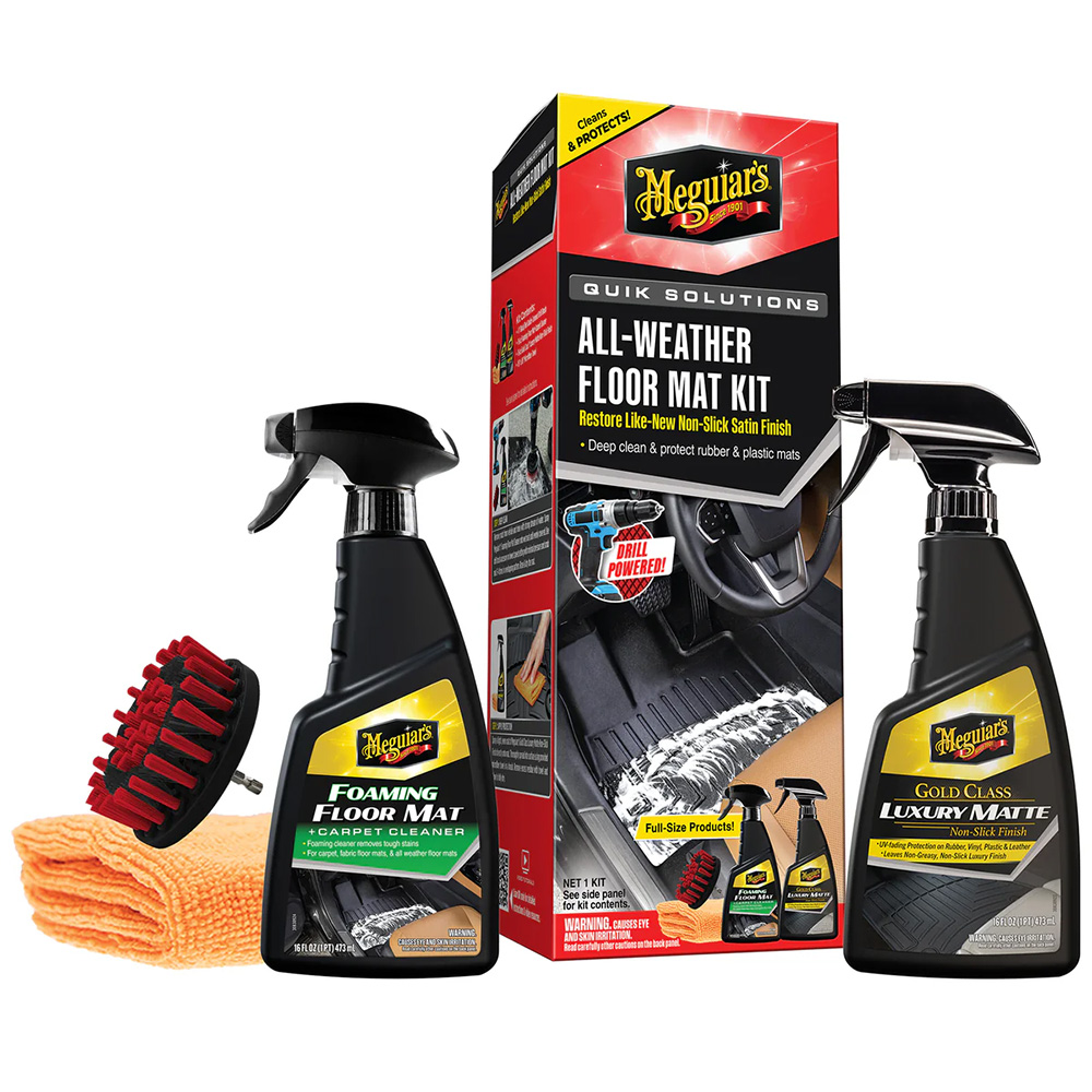 Meguiar's Quik Solutions All-Weather Floor Mat Kit