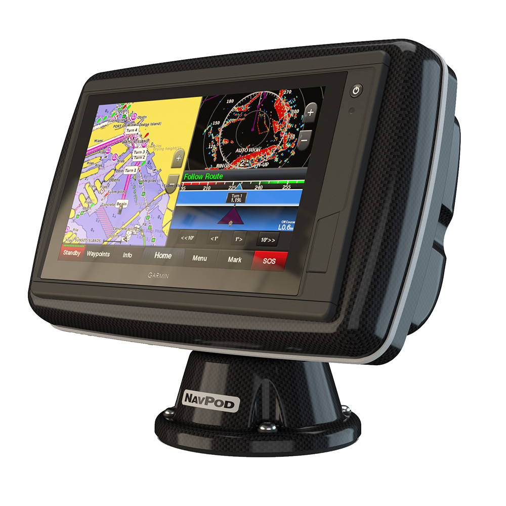 NavPod PowerPod Pre-Cut f/Garmin GPSMAP® 942xs, 942, 922xs & 922 - Carbon Black