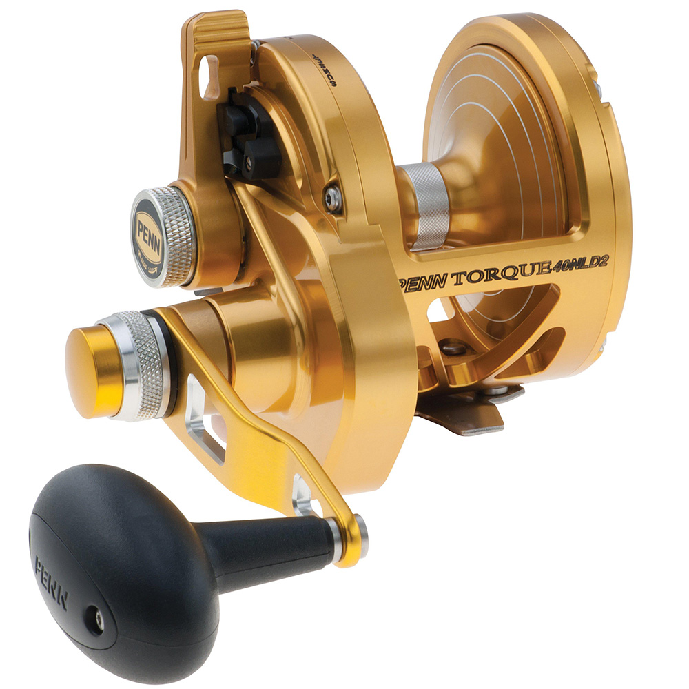 PENN Torque® Lever Drag 2 Speed Reel Gold TRQ40NLD2