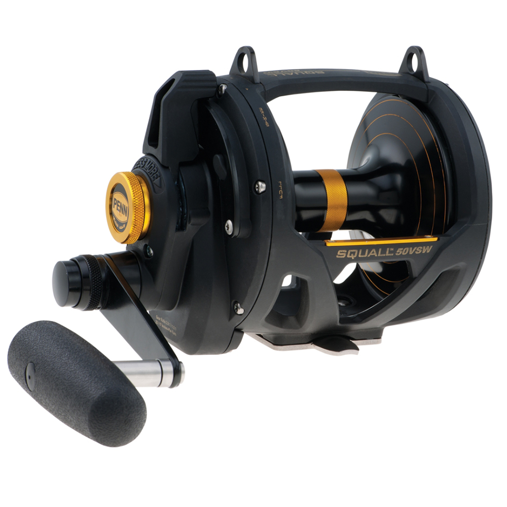 PENN SQL50VSW Squall® Lever Drag 2 Speed Conventional Reel