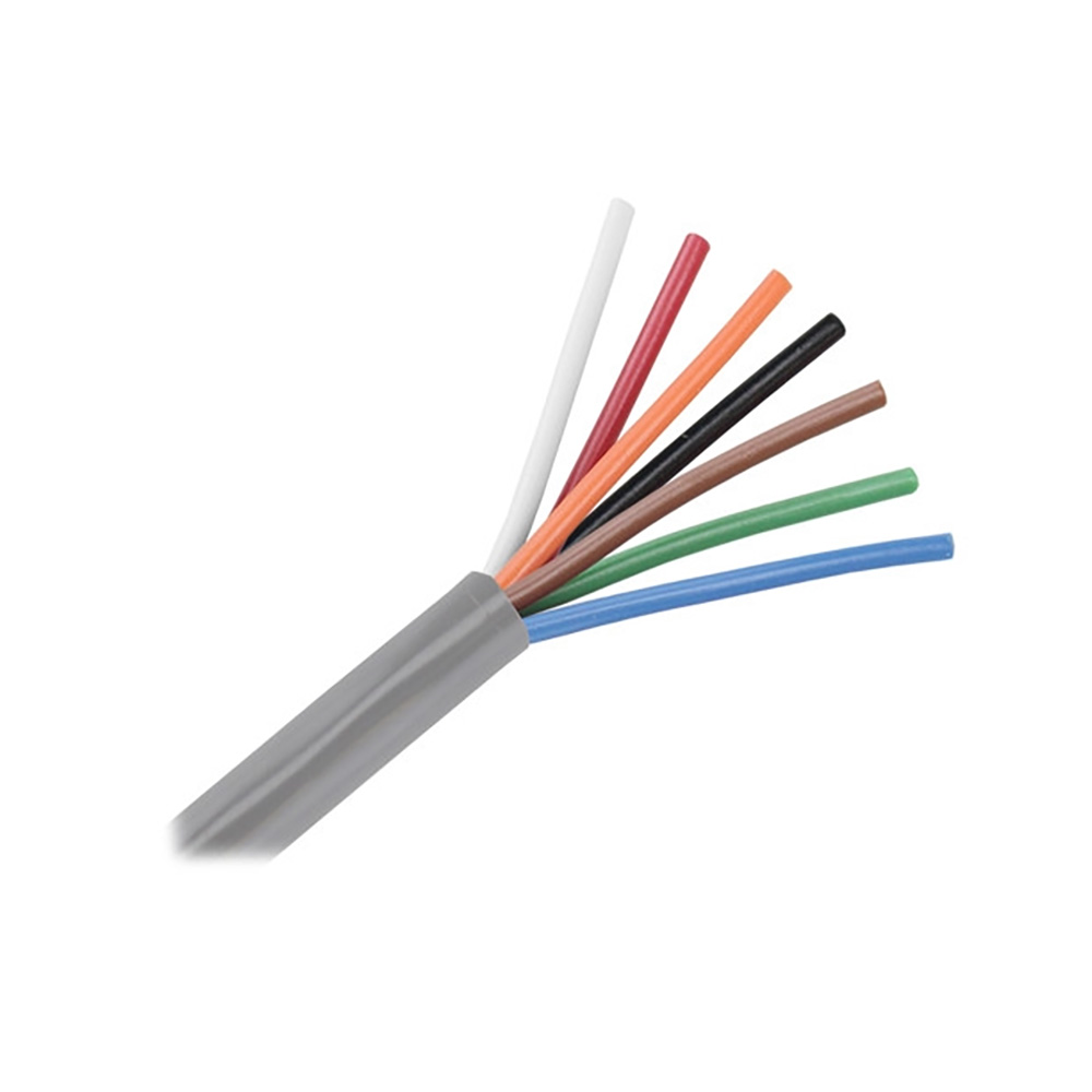 Pacer Unshielded 7 Conductor Cable - 100' - 18/7 AWG - White, Red ...