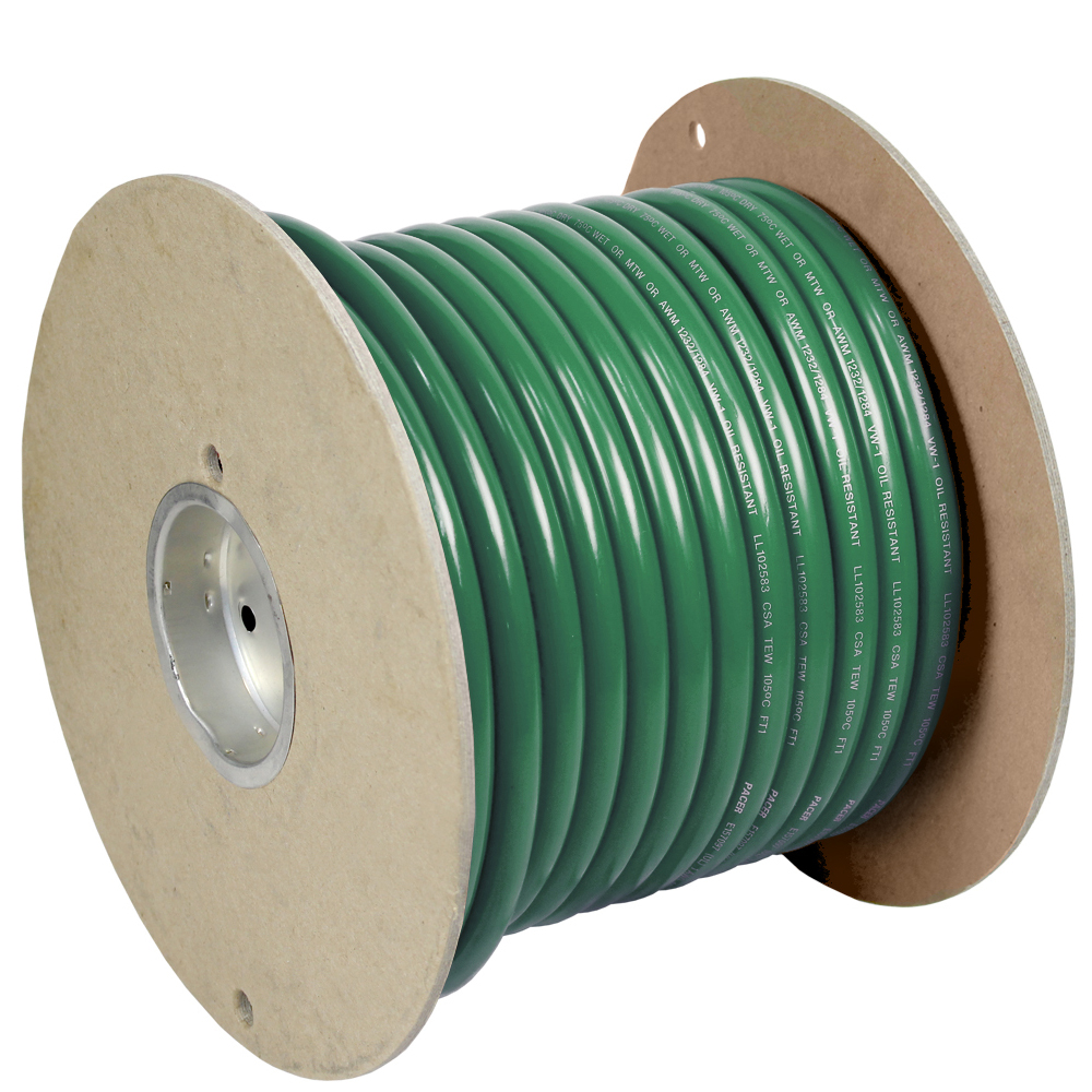 Pacer Green 6 AWG Battery Cable - 100'