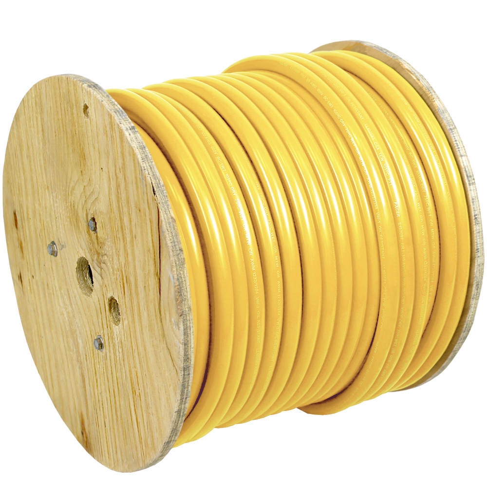 Pacer Yellow 6 AWG Battery Cable - 250' 