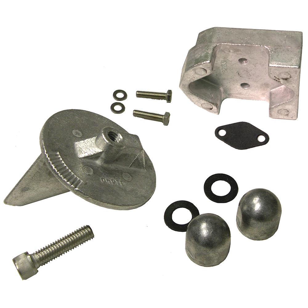 Performance Metals Mercruiser Alpha 1 Gen 1 Complete Anode Kit (No Power Steering) - Aluminum