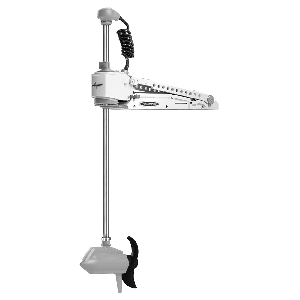 Power-Pole MOVE ZR Trolling Motor - 24/36V - 60" Shaft Length - White w/Lowrance HDI xSonic Transducer