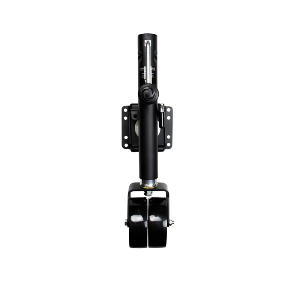Powerwinch Select Series Jack - 1500lb, Weld-On, Double Wheel, Carbon Black