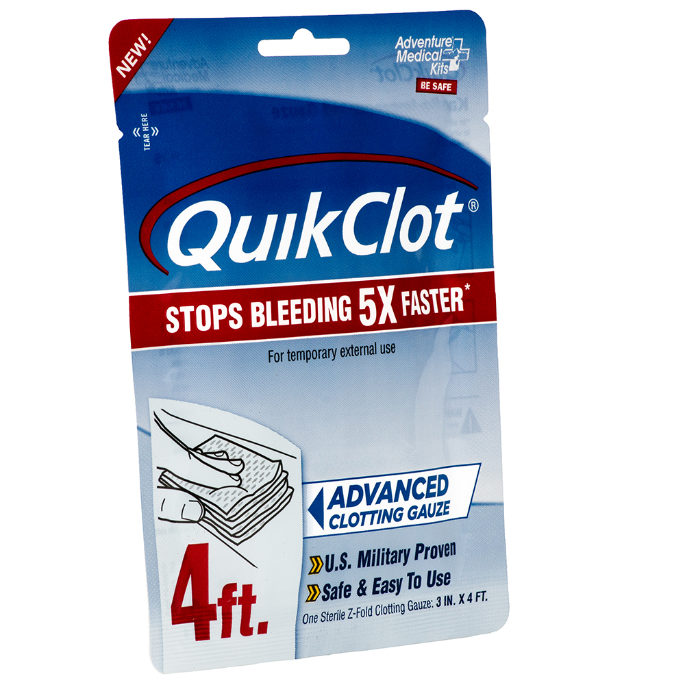 QuikClot Advanced Clotting Gauze - 3" x 4'