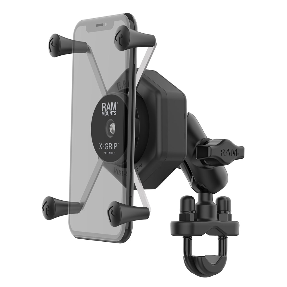 RAM Mount RAM® X-Grip® Large Phone Mount w/Vibe-Safe™ & U-Bolt Base ...