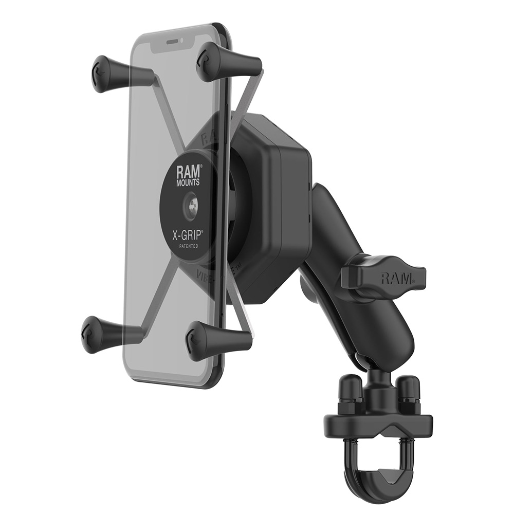 RAM Mount RAM® X-Grip® Large Phone Mount w/Vibe-Safe™ & U-Bolt Base - Medium