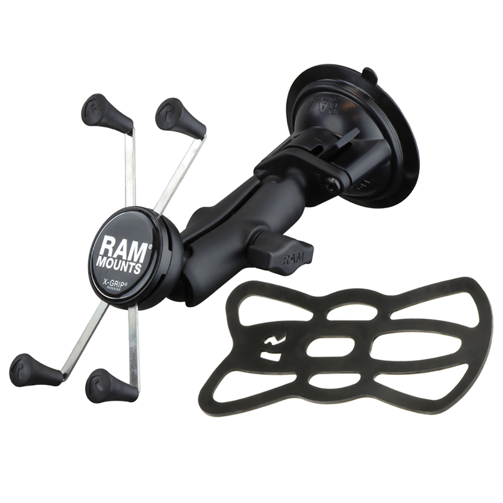RAM Mount Twist-Lock™ Suction Cup Mount w/Universal X-Grip® Large Phone/Phablet Cradle