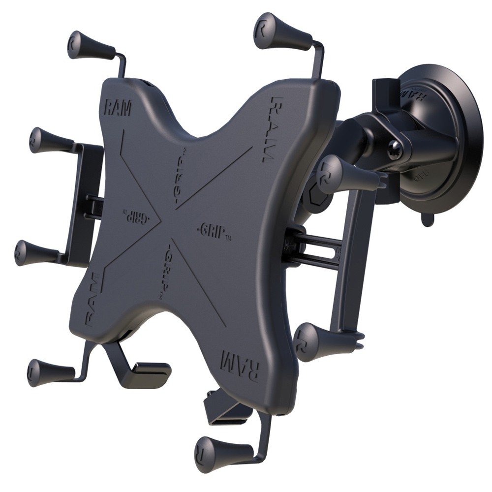 RAM Mount Twist-Lock™ Suction Cup Mount w/Universal X-Grip® Cradle for 12" Large Tablets