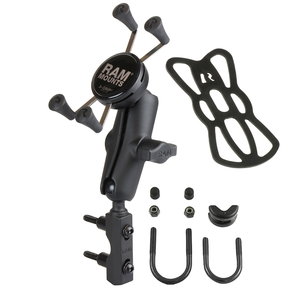 RAM Mount Combination Brake/Clutch Reservoir U-Bolt Mount w/Universal X-Grip® Cell/iPhone Cradle