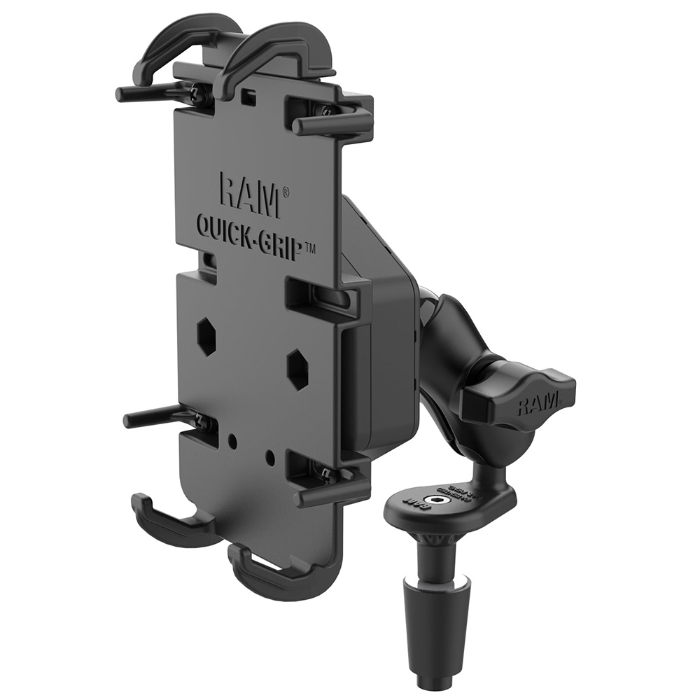 Ram Mount Ram® Quick-grip™ Xl Phone Mount W Vibe-safe™ & Fork Stem Base 