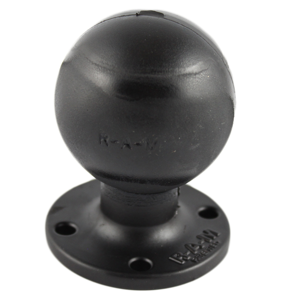 RAM Mount D Size 2.25" Ball on Round Plate w/AMPS Hole Pattern