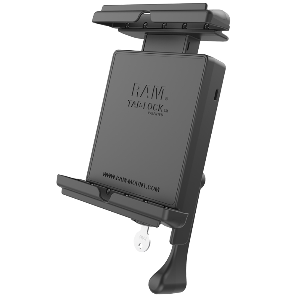 RAM Mount Tab-Lock™ Locking Cradle f/Apple iPad mini 1-3 w/Case, Skin & Sleeve